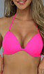 Push-Up Neon Roze Triangel Bikini Top