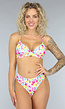 Bloemenprint Bikinitop in Triangel Model