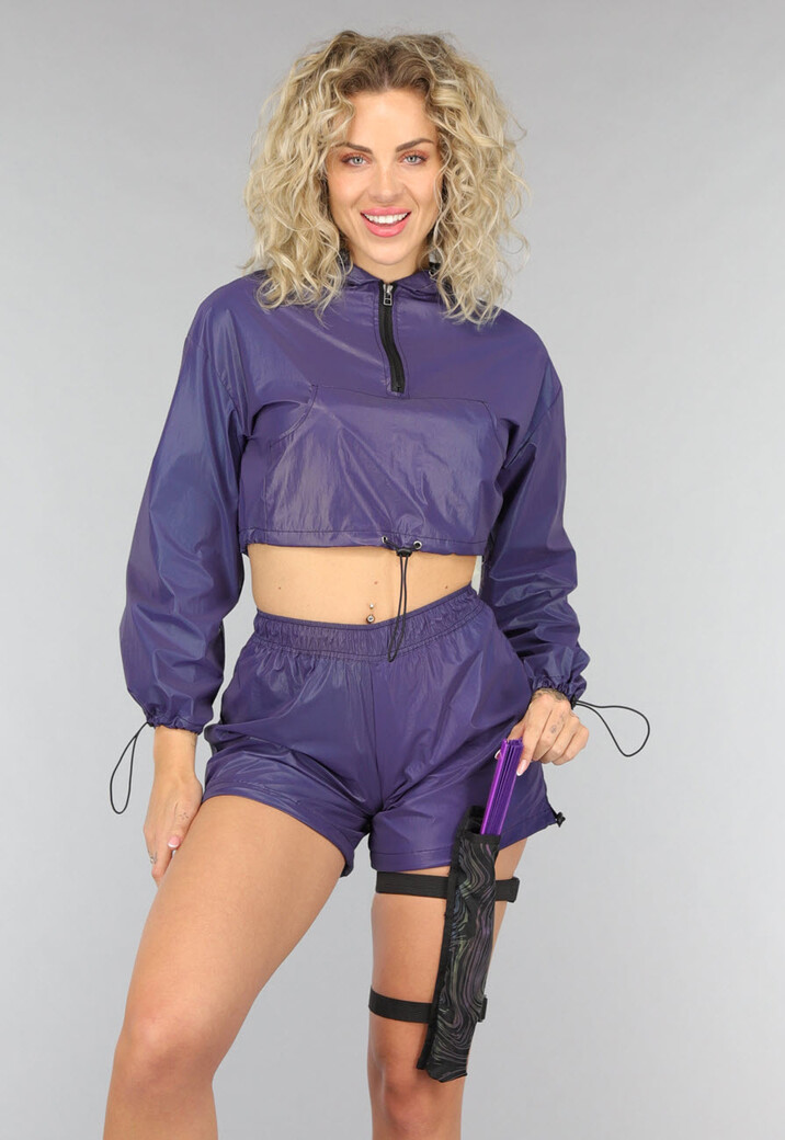 Waaier Tas met Reflecterende Wave Print