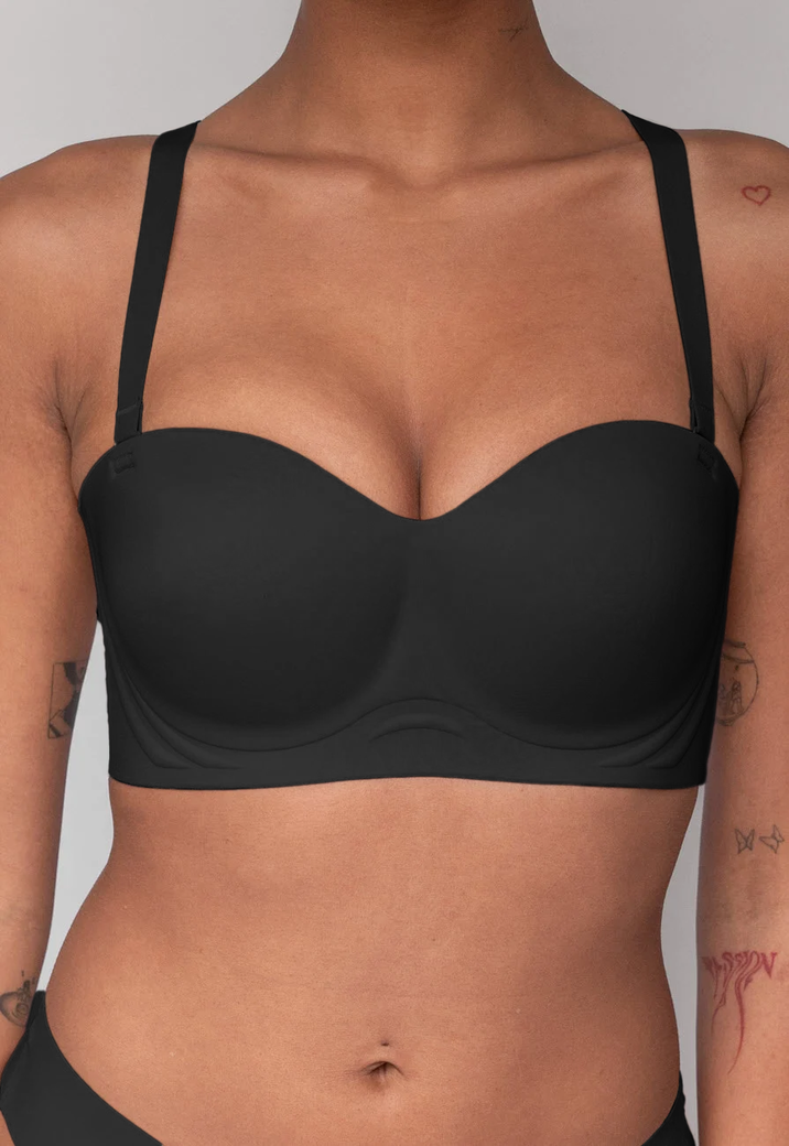 De Perfecte Strapless BH in Zwart