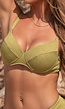Push Up Bikini Top met Beugels in Olijfgroen