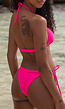 Bikini Broekje met Scrunch in Neon Roze