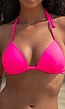 Push-Up Neon Roze Triangel Bikini Top