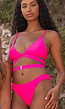 Neon Roze Cheeky Bikini Slip