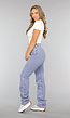 Denim Flair Jeans met Hoge Taille en Rafels