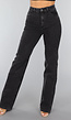 Antraciet High Waist Flair Jeans