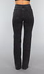 Tall Grijze High Waist Straight Leg Jeans
