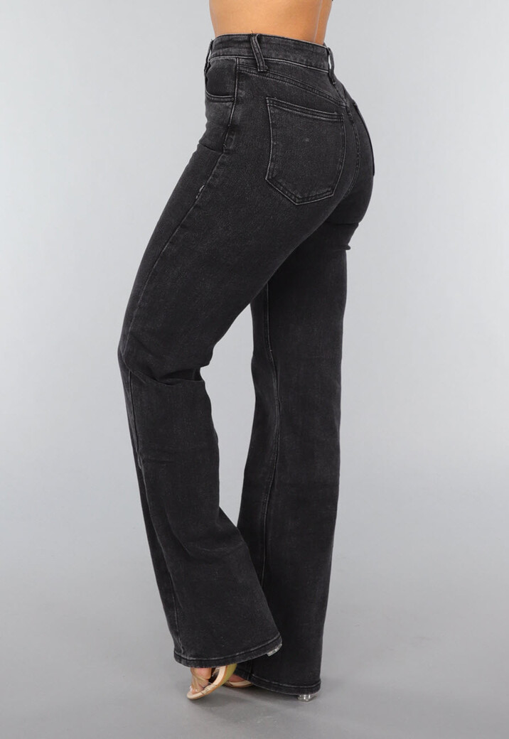 Tall Antraciet High Waist Straight Leg Jeans