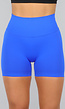 Blauwe Sport Biker Short met Liftend Effect