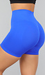 Blauwe Sport Biker Short met Liftend Effect