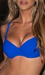 Kobalt Blauwe Push Up Bikini met Verstelbare Bandjes