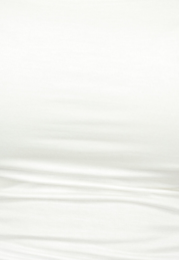 Cropped T-Shirt in Wit met Korte Mouwen