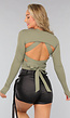 Khaki Longsleeve Bolero