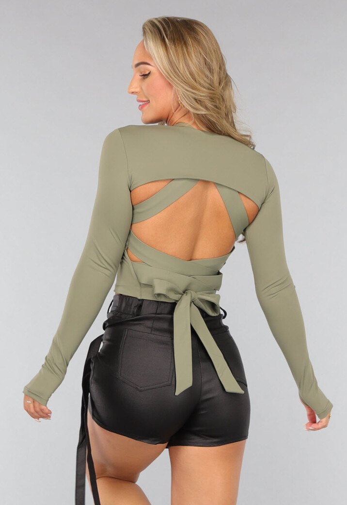 Khaki Longsleeve Bolero