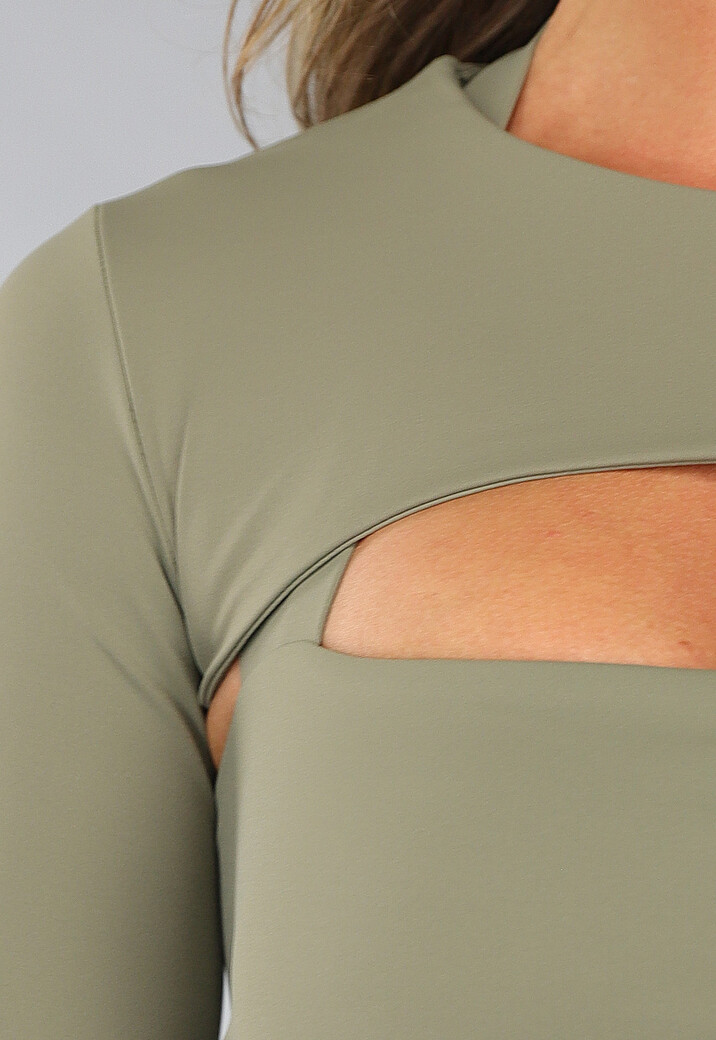 Khaki Longsleeve Bolero