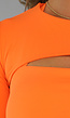 Fel Oranje Crop Bolero