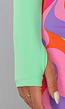 Kort Sportief Mintgroene Bolero met Ronde Hals