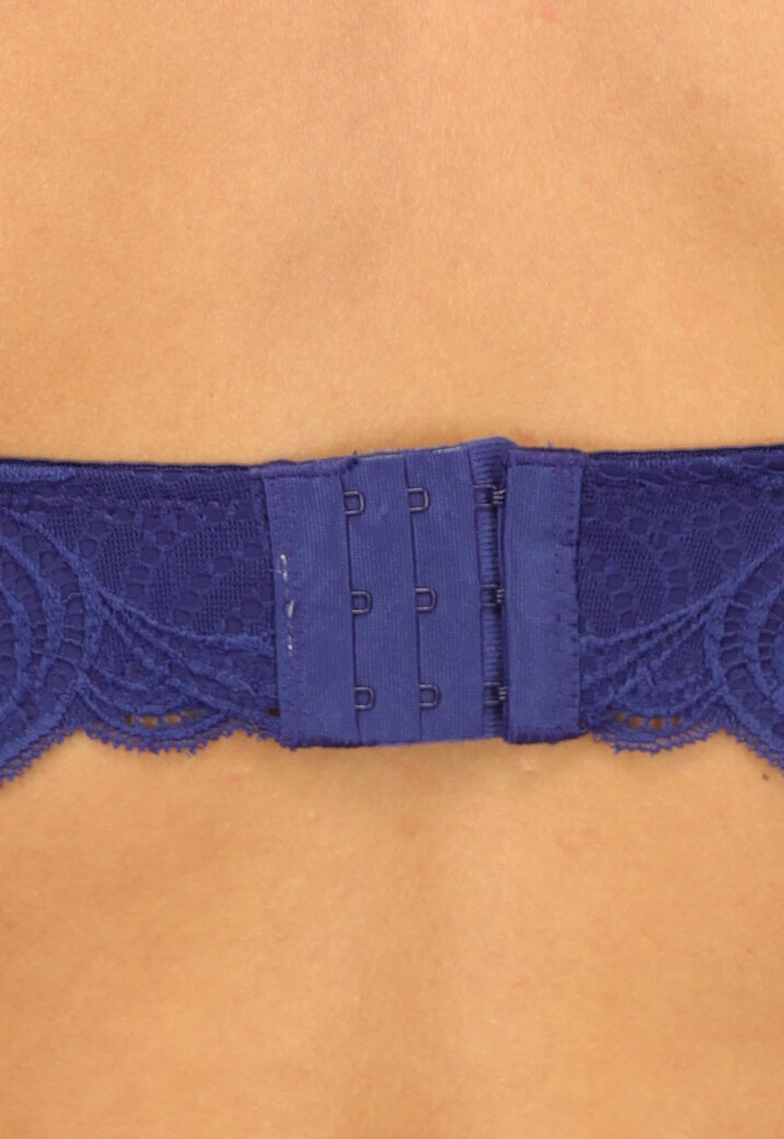 Navy Soft Bra met Kanten Design
