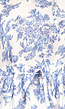 Wit Ruffle Zomerjurkje met Blauwe Bloemenprint en Strikdetail