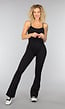 Sportieve Zwarte Corrigerende Flair Jumpsuit