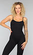 Sportieve Zwarte Corrigerende Flair Jumpsuit