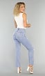 Stretch Jeans met Witte Hartjes