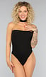 Zwarte Bodysuit met Vaste Choker