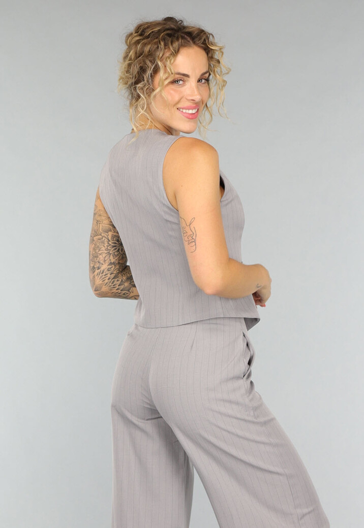 Grijze Matching Set met Pantalon