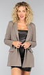 Camel Blazer met Schoudervulling