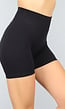 Zwarte Basic Sport Short met Scrunch