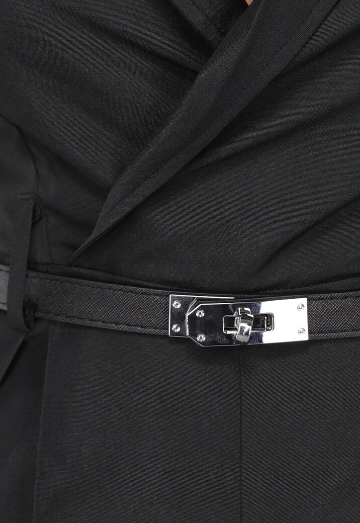 Zwarte Playsuit met Riempje