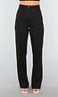 Zwarte Straight Leg Super Stretch Pantalon