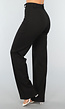 Zwarte Straight Leg Super Stretch Pantalon