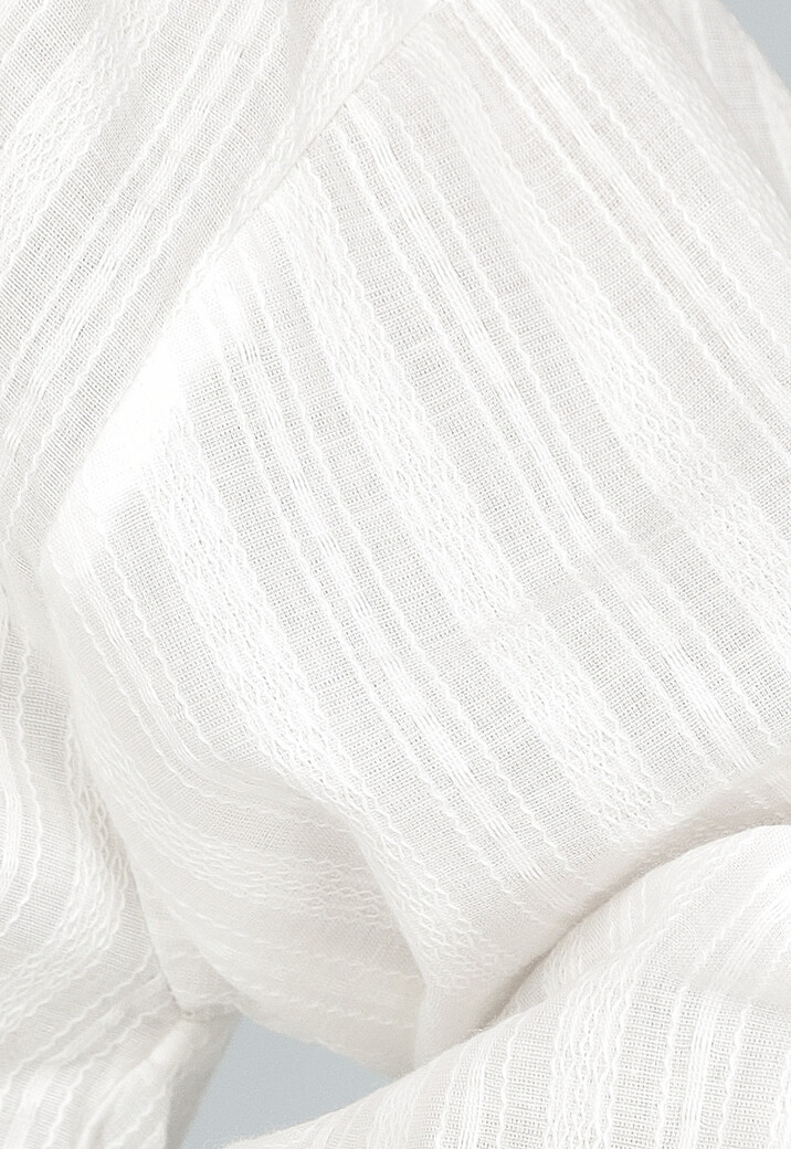 Witte Boho Blouse met Structuur