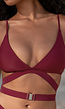 Wijnrode Strappy Bikini Top