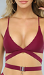 Wijnrode Strappy Bikini Top