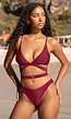 Wijnrode Strappy Bikini Top