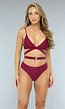 Wijnrode Strappy Bikini Top