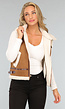 Camel Teddy Gilet met Riempjes