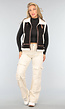 Zwarte Bodywarmer met Beige Teddy Voering