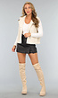 Beige Teddy Bodywarmer met Zakken