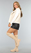 Beige Teddy Bodywarmer met Zakken