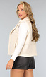 Beige Teddy Bodywarmer met Zakken