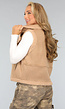 Teddy Bodywarmer met Zakken in Camel