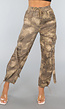 Beige Camouflage Cargo Jogger