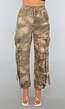 Beige Camouflage Cargo Jogger