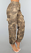 Beige Camouflage Cargo Jogger