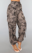 Grijze Camouflage Cargo Broek