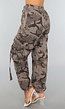 Grijze Camouflage Cargo Broek