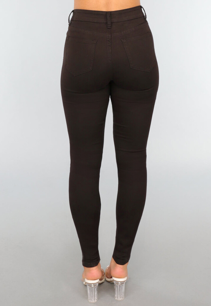 Donkerbruine Skinny Jeans
